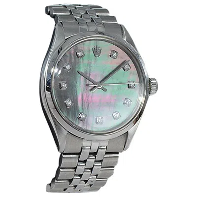 Pre-owned Rolex Steel Air King With Custom Dial Rare Jubilee Bracelet, Early 1970's In Multi