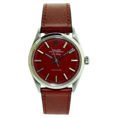 Pre-owned Rolex Steel Oyster Perpetual Air King With Custom Dial, Circa 1970s In Multi