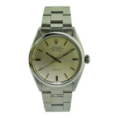 Pre-owned Rolex Steel Oyster Perpetual Classic Air King From 1979 Or 1980 In Multi