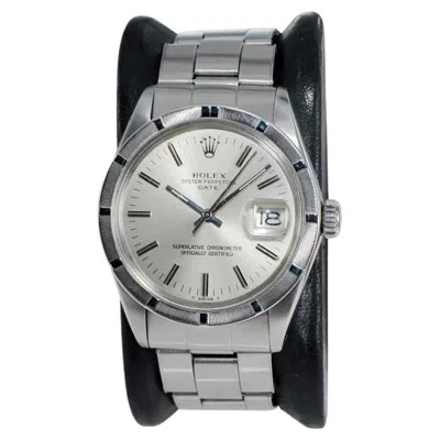Pre-owned Rolex Steel Oyster Perpetual Date Ref. 1501 All Original Circa 1960's In Multi