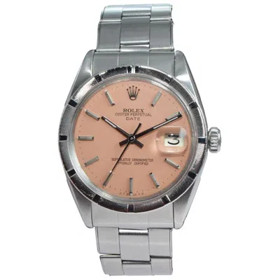 Pre-owned Rolex Steel Oyster Perpetual Date With Classic Indexed Bezel, Circa 1960's In Multi