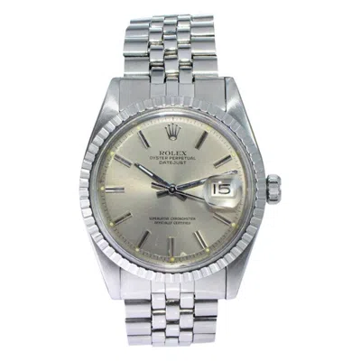 Pre-owned Rolex Steel Oyster Perpetual Datejust Ref 1603 From Late 1960's In Multi