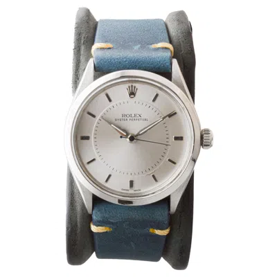 Pre-owned Rolex Steel Oyster Perpetual With Rare, Bulls Eye Dial From 1958 Caliber 1060 In Multi