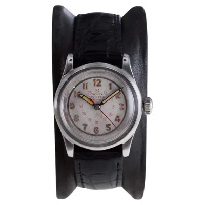 Pre-owned Rolex Steel Oyster Raleigh With Original Patinated Dial 1930's Oyster In Multi