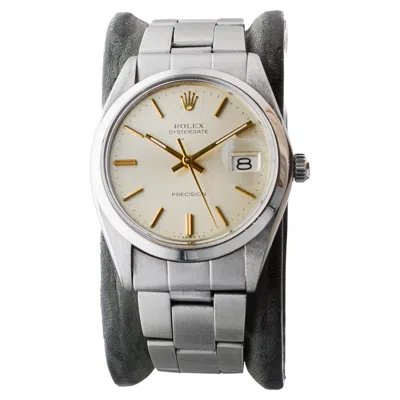 Pre-owned Rolex Steel Oysterdate With Factory Original Dial With Gold Baton Markers 1970's In Multi