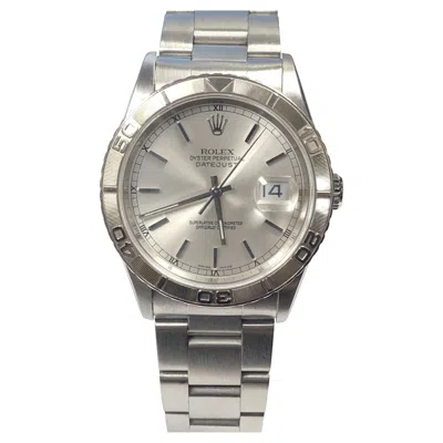 Pre-owned Rolex Steel Thunderbird Datejust Self Winding Wrist Watch In Multi