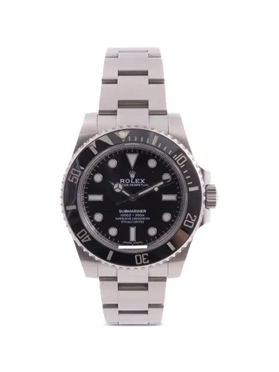 Pre-owned Rolex Submariner 114060 40毫米腕表（2019年典藏款） In Black