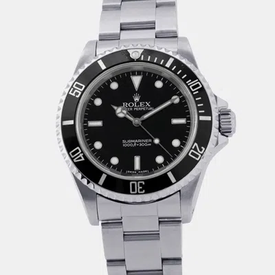 Pre-owned Rolex Submariner 14060m Black Stainless Steel Automatic Men's Watches 40mm
