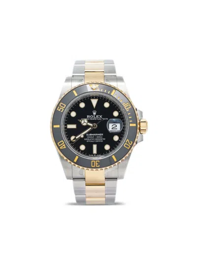Pre-owned Rolex Submariner 40mm In Black