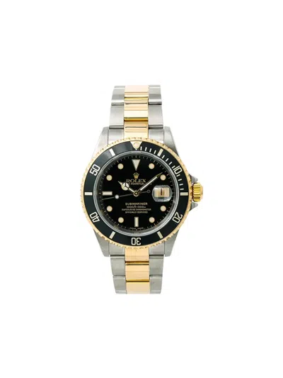 Pre-owned Rolex Submariner 40mm In Black