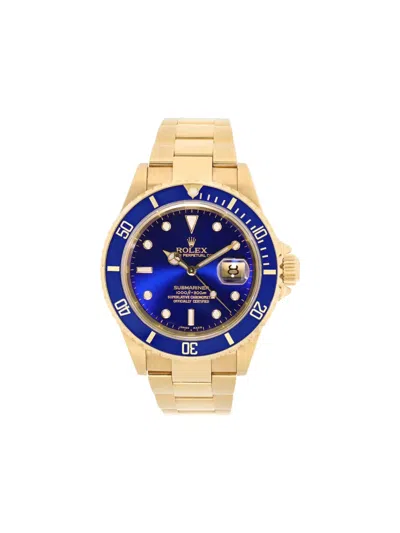 Pre-owned Rolex Submariner 40mm In Blue