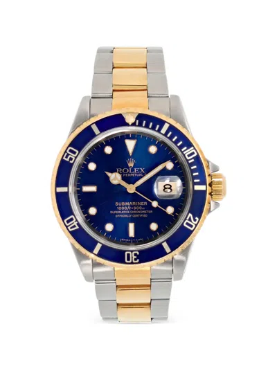 Pre-owned Rolex Submariner 40mm In Blue
