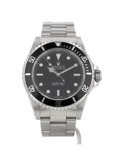 Pre-owned Rolex Submariner 40mm Watch In Black