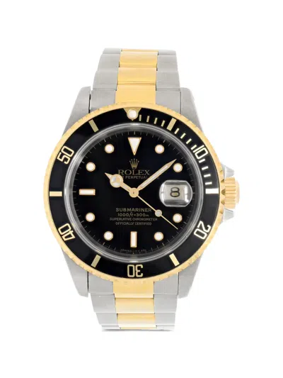 Pre-owned Rolex Submariner 40mm Watch In Black