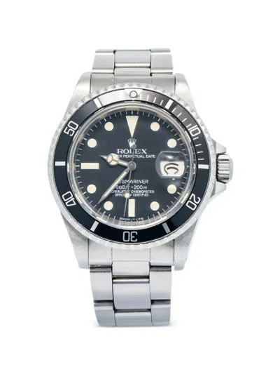 Pre-owned Rolex Submariner 40mm Watch In Black