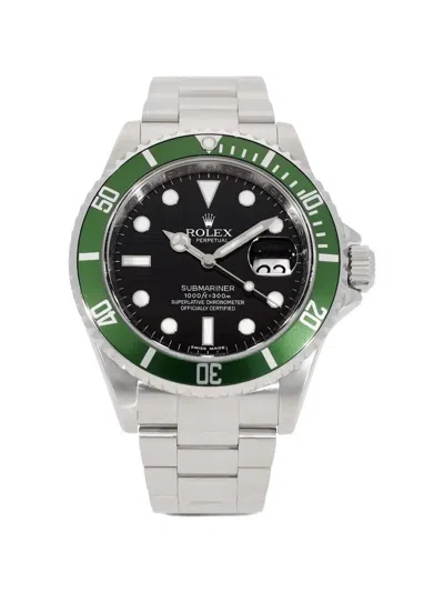 Pre-owned Rolex Submariner 40mm Watch In Black