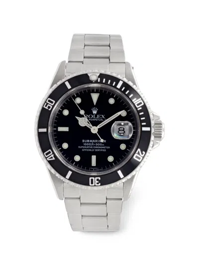 Pre-owned Rolex Submariner 40mm Watch In Black