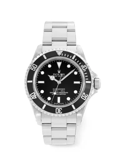 Pre-owned Rolex Submariner 40mm Watch In Black