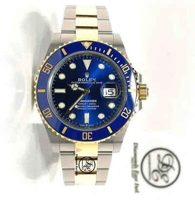 Pre-owned Rolex Submariner 41mm 126613 Lb 18k Yellow Gold/steel Blue Ceramic Watch Unworn