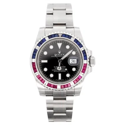 Pre-owned Rolex Submariner Date 116610 Saru Bezel Watch W Papers In Multi
