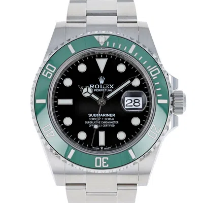 Pre-owned Rolex Submariner Date 126610lv Green Starbucks 2024 Kermit 41 Mm