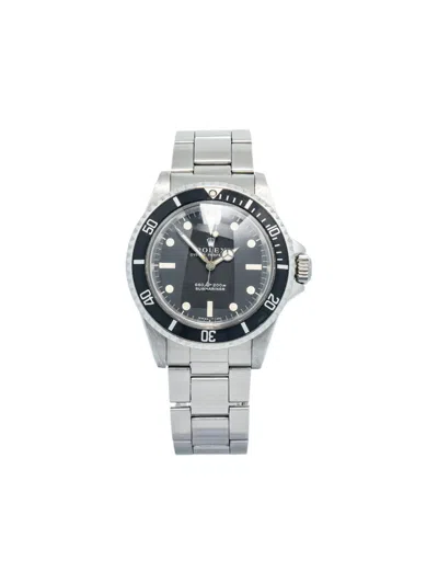 Pre-owned Rolex Submariner Date 40mm In Black