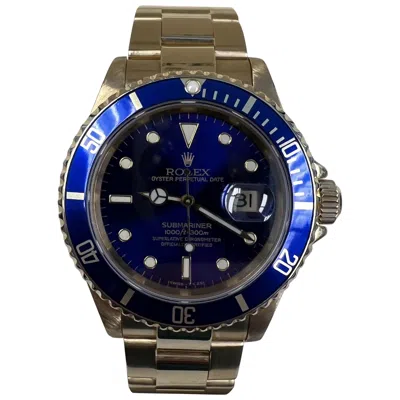 Pre-owned Rolex Submariner Date Violet/tropical Dial Service Papers In Purple