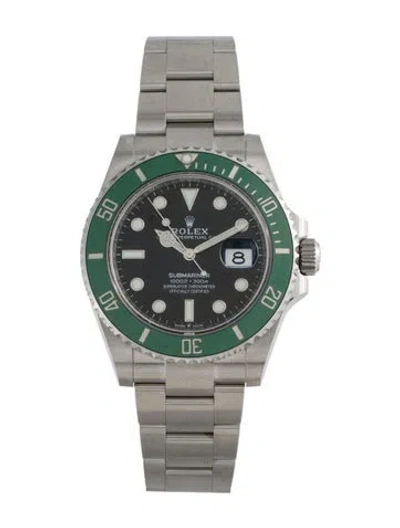 Pre-owned Rolex Submariner Date Watch, 40mm In Multi