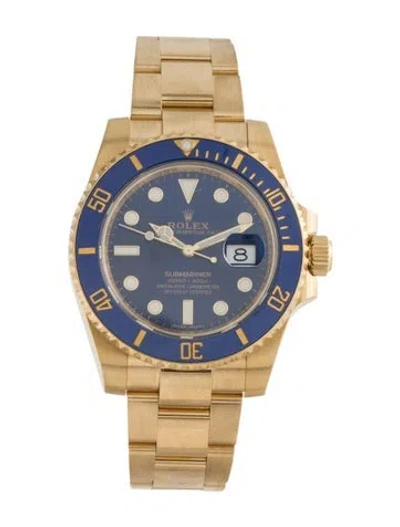 Pre-owned Rolex Submariner Date Watch, 40mm In Multi