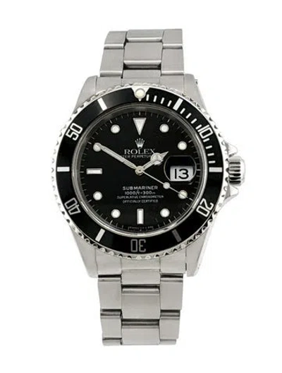 Pre-owned Rolex Submariner Date Watch, 40mm In Multicolor