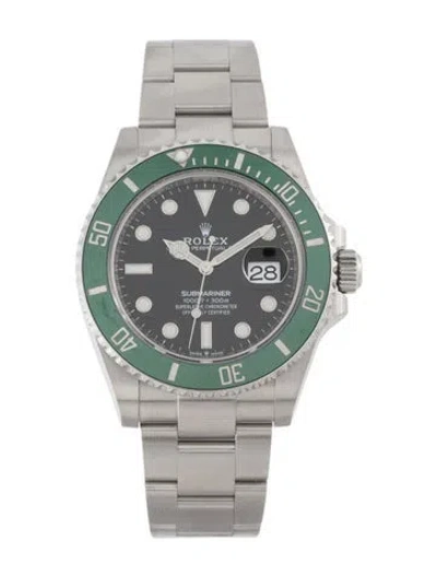 Pre-owned Rolex Submariner Date Watch, 41mm In Multi