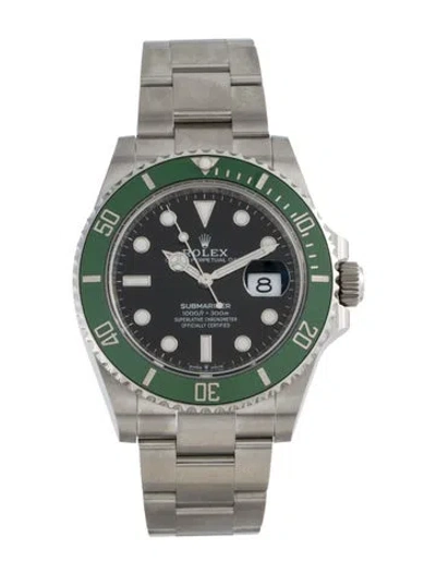 Pre-owned Rolex Submariner Date Watch, 41mm In Multi
