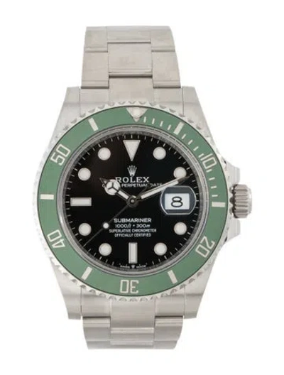 Pre-owned Rolex Submariner Date Watch, 41mm In Multi