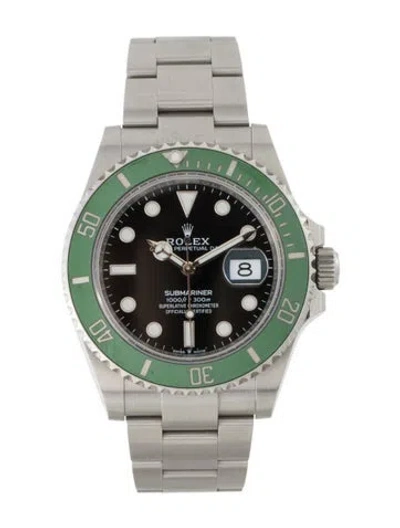 Pre-owned Rolex Submariner Date Watch, 41mm In Multi