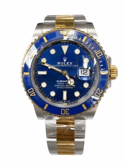 Pre-owned Rolex Submariner Date Watch, 41mm In Multicolor