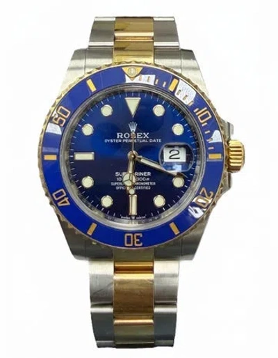 Pre-owned Rolex Submariner Date Watch, 41mm In Multicolor