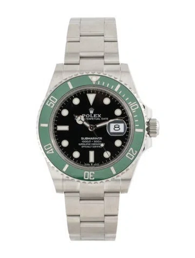 Pre-owned Rolex Submariner Date Watch, 41mm In Multicolor