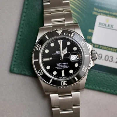 Pre-owned Rolex Submariner Men's Black Watch - 126610ln 2024