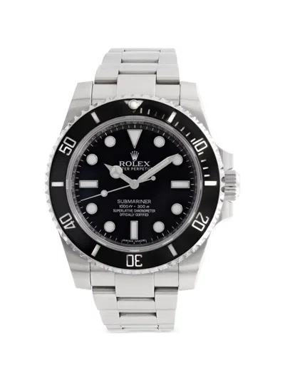 Pre-owned Rolex Submariner No-date 40mm Watch In Black
