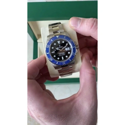 Rolex Submariner "smurf" Black Dial In Black / Blue / Gold / White