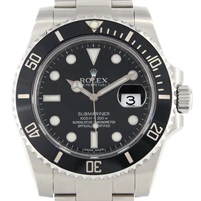 Pre-owned Rolex Submariner Stainless Steel Wristwatch ()
