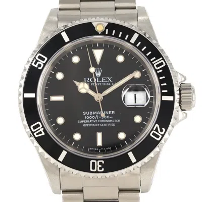 Pre-owned Rolex Submariner Stainless Steel Wristwatch () In Multi