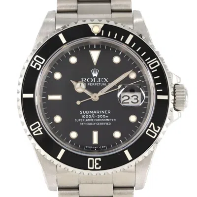 Pre-owned Rolex Submariner Stainless Steel Wristwatch () In Multi