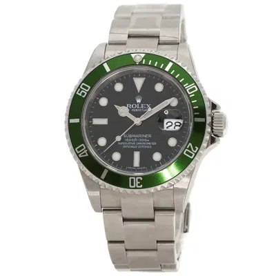Pre-owned Rolex Submariner Stainless Steel Wristwatch () In Multi