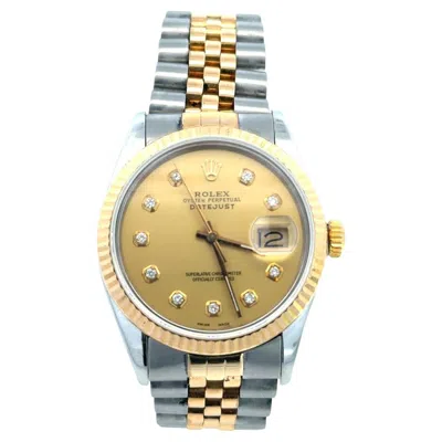 Pre-owned Rolex Two-tone 36mm Datejust  Jubilee Band In Multi
