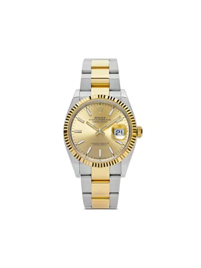 Pre-owned Rolex Unworn Datejust 36mm In Gold