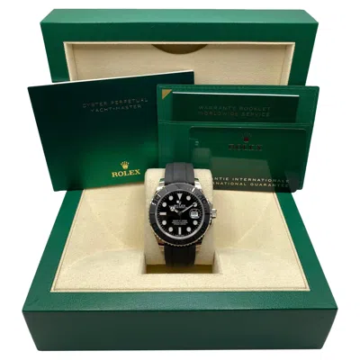 Pre-owned Rolex Unworn  Yacht-master 42mm White Gold Black Dial Automatic Mens Watch 226659
