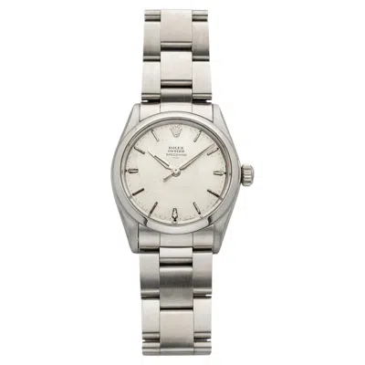 Pre-owned Rolex Vintage 1963  Speedking 6430 Stainless Steel Silver Dial Manual 31mm In Multiple