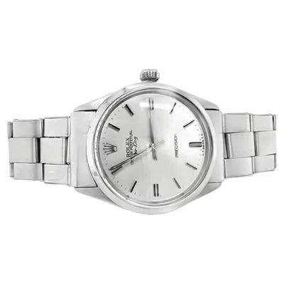 Pre-owned Rolex Vintage 1967  Air-king Ref. 5500 Stainless Steel Watch, Box And Pouch In Multiple