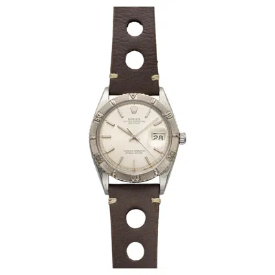 Pre-owned Rolex Vintage 1968  Datejust 1625 Stainless Steel Silver Dial Auto 36mm In Multi